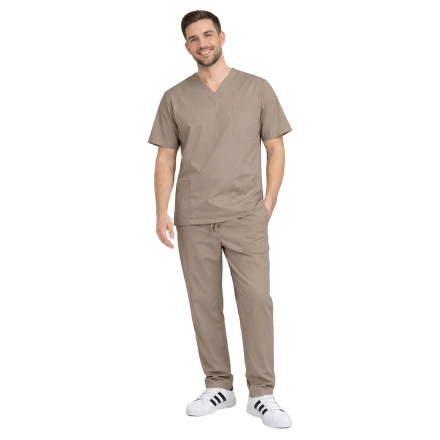 Komplet medyczny męski cappucino CLINIC SLIM roz. 3XL Komplet medyczny męski cappucino CLINIC SLIM roz. 3XL